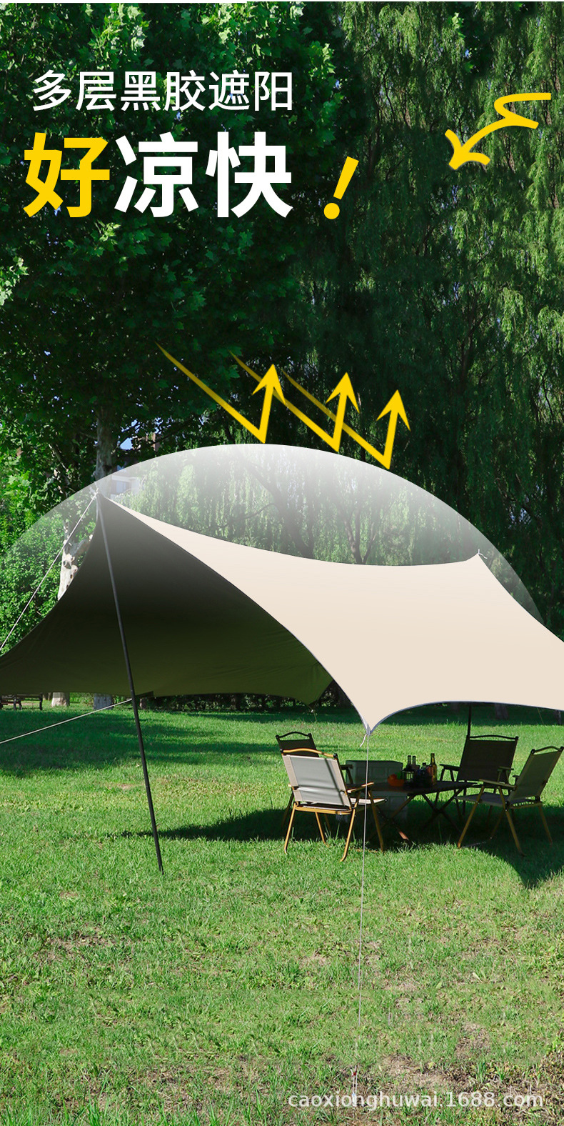 Vinyl Canopy Tent Outdoor Canopy Tent Camping Canopy Tent Canopy Outdoor Sunshade Canopy Waterproof Canopy