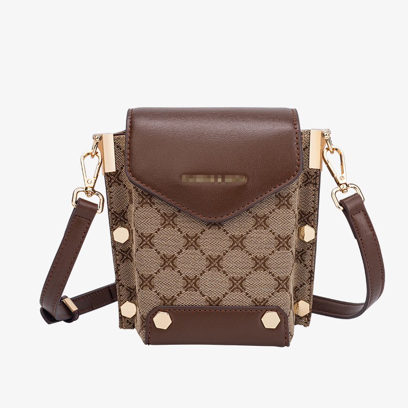 자카드 다크 브라운