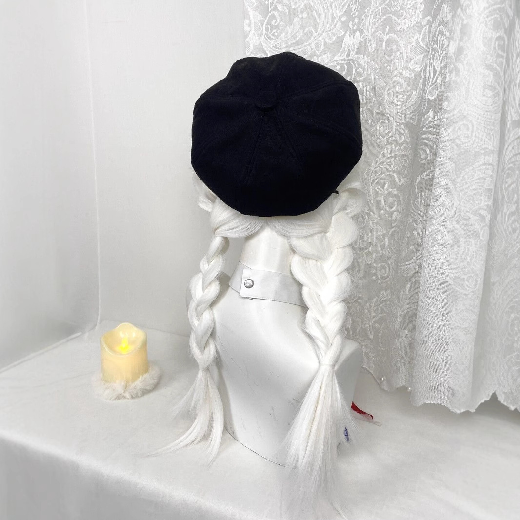 Koni Peruk [Kvinnokroppens Lag] Neutral Vit Lång Rakt Hår för Kvinnlig Cosplay Anpassad OC