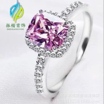 Women's diamond ring Firestone Diamond Ring Jewelry Factory shipment wholesale price AliExpress hot sale