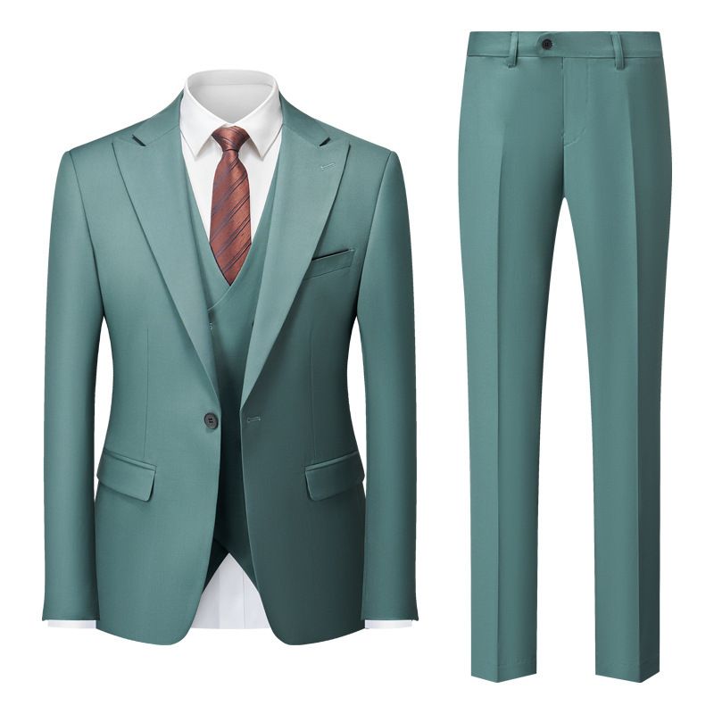 New Men's Business Casual Suit Men's Foreign Trade Cross-border Suit Wedding Groom Dress Suit Men