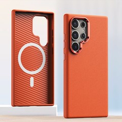 サムスンs 4ultra金属ミラーリング磁気吸引携帯ケースクロスボーダーs 24plus素皮至尊保護カバーを適用します。