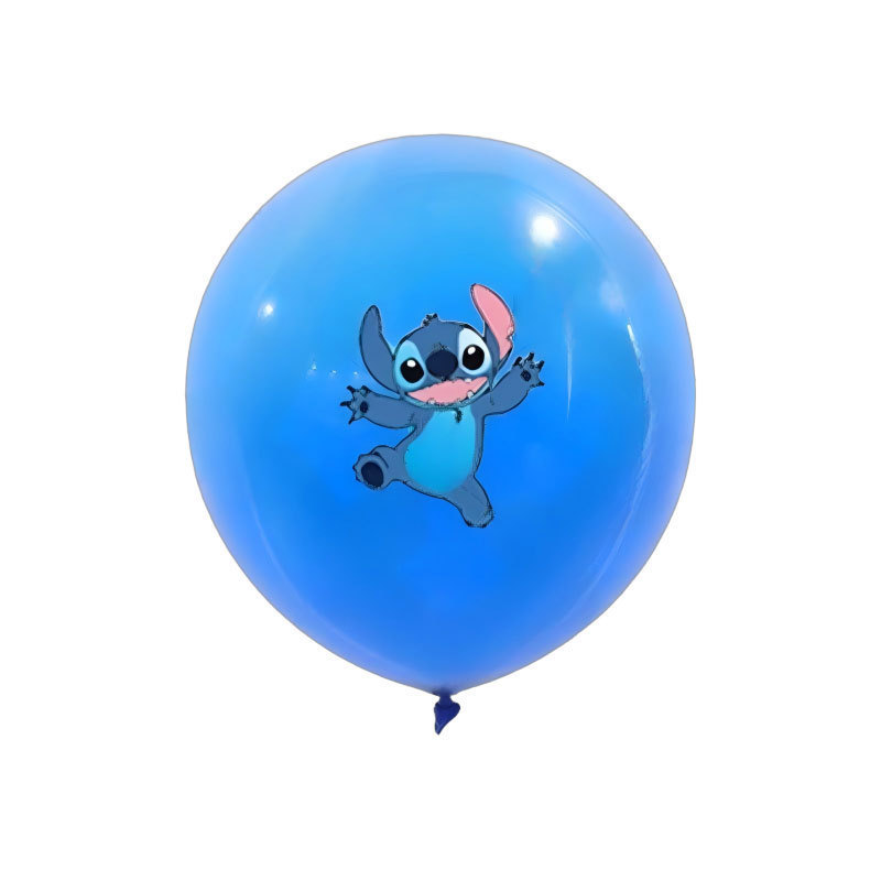 新しいブルーステッチテーマパーティー装飾子供の誕生日フラグケーキインサートバルーンステッカーセット|undefined