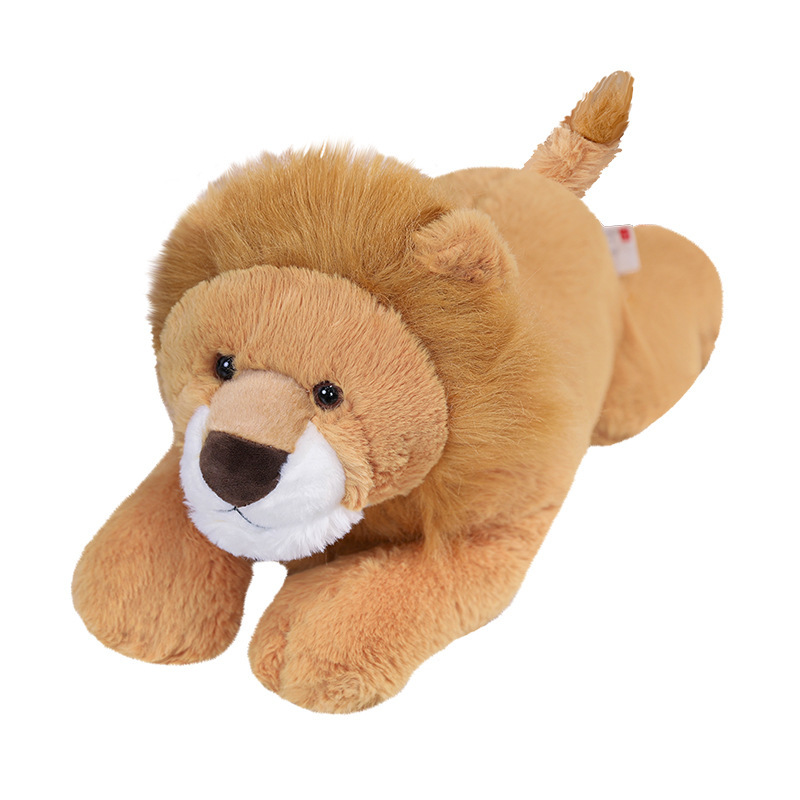 Simulación transfronteriza león muñeca juguete de peluche lindo animal regalo de cumpleaños muñeca acompañante muñeca image 5
