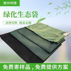 河道护坡生态袋园林植草生态袋绿色涤纶长丝40*80植生袋生态袋