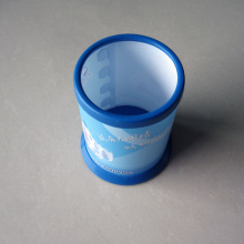 塑料笔筒定做圆形创意透明PP卡通可爱学习用品收纳桶定制广告笔筒