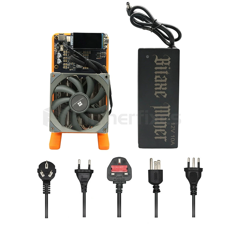 Машина для лотерей NerdQaxe++ с вычислительной мощностью 4.8T, 4 чипа BM1370 ASIC, новый, низкое энергопотребление 60W