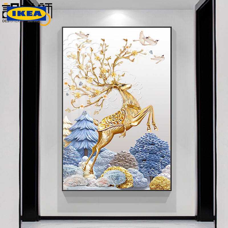 Living Room Decorative Painting Wall Corridor Away Mural Simple Restaurant Painting Advanced New Hallway Hanging Painting