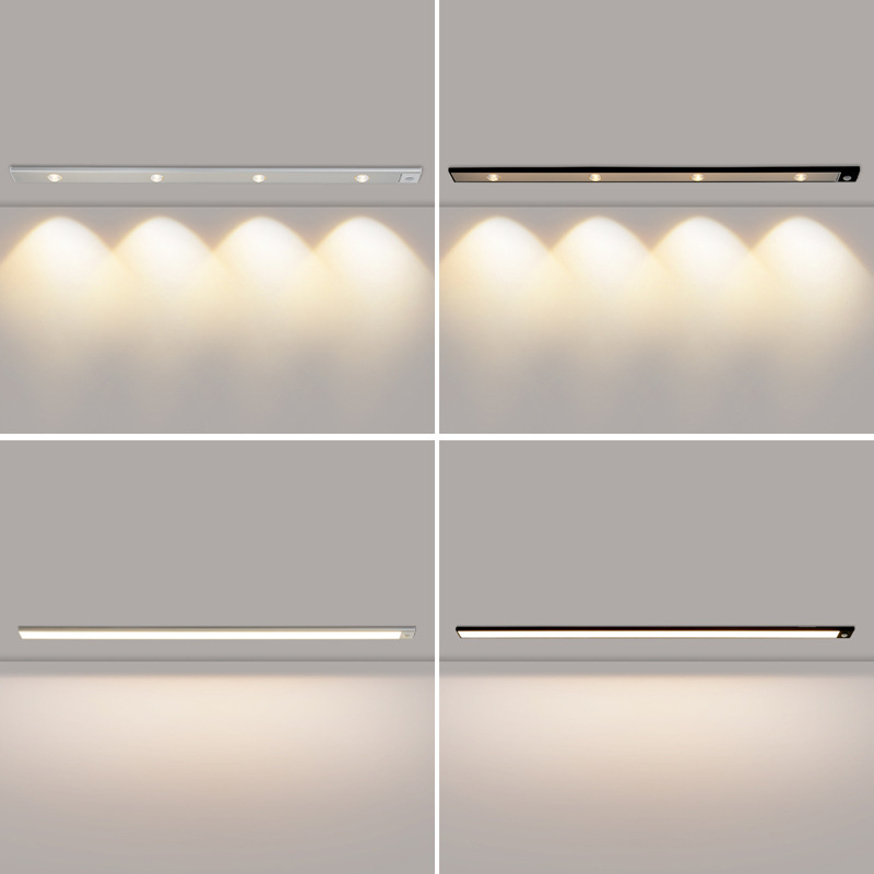 Luz con sensor para armario Daguanyuan, tira de luz con sensor para guardarropa, luz para pasillo, corredor, escalera, luz nocturna para estudio 585L.