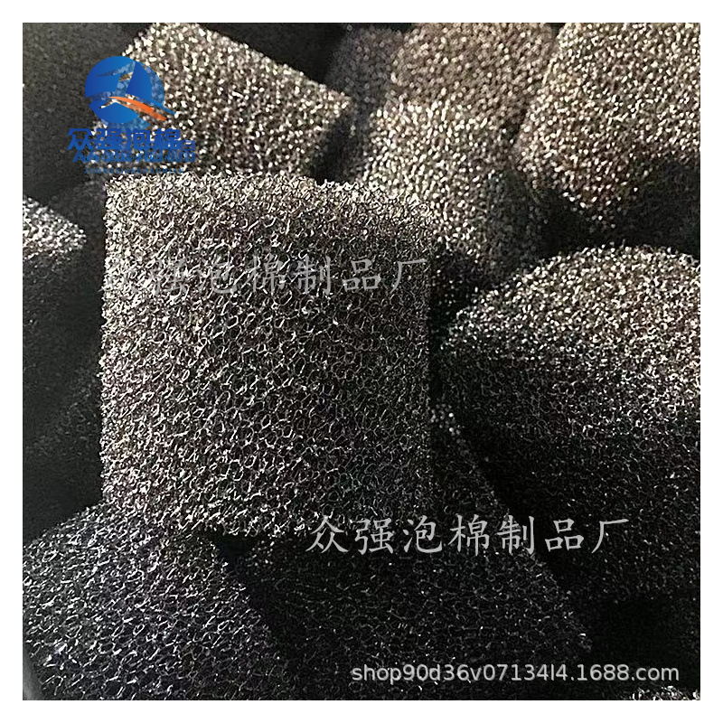 源头工厂黑色粗孔游泳池水管道防堵塞过滤海绵棉柱净水器滤芯