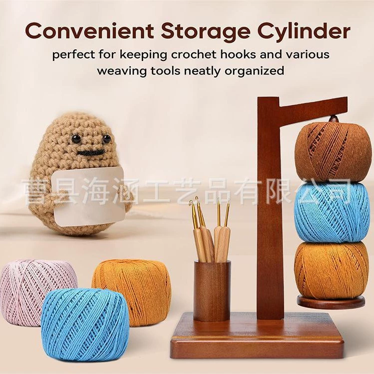 Бытовая многофункциональная деревянная катушка магнитопоглощающая рамка ручной пряжи портативная трикотажная проволока шарик плетеная проволока