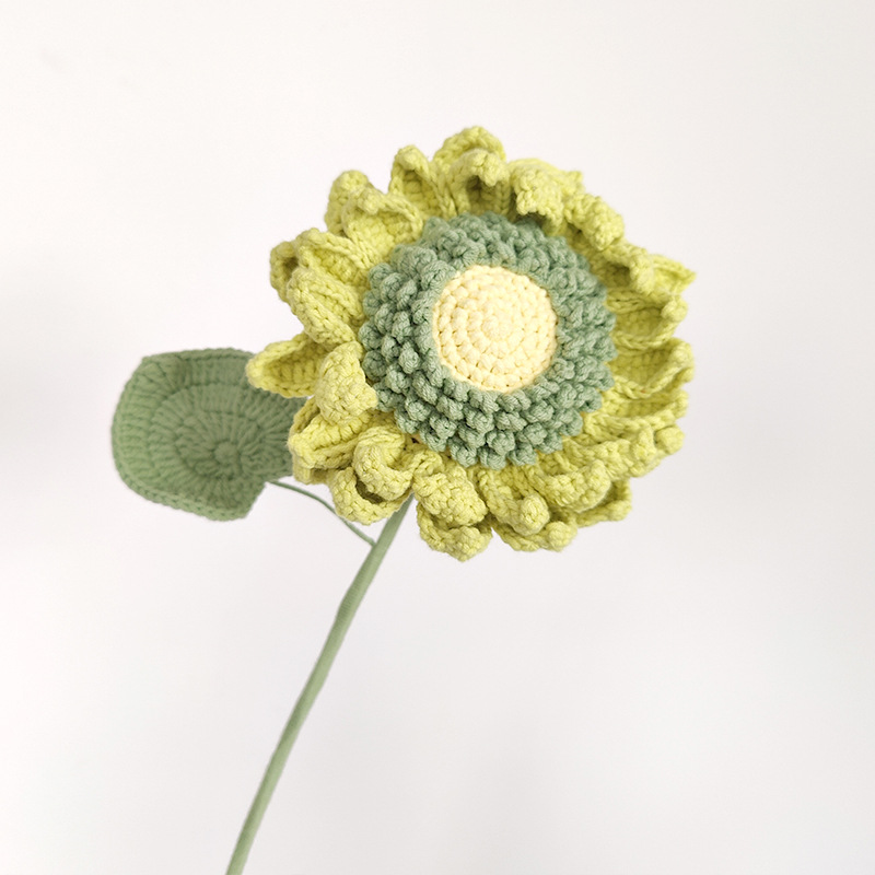 Producto terminado-gigante de doble capa de girasol verde con semillas