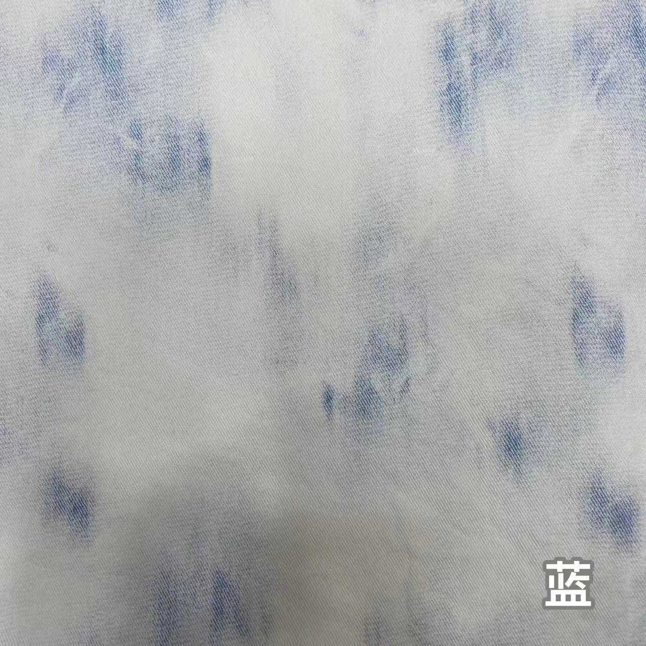 全棉粗斜印花洗水面料裤子裙子外套服饰箱包DIY箱包布料批发