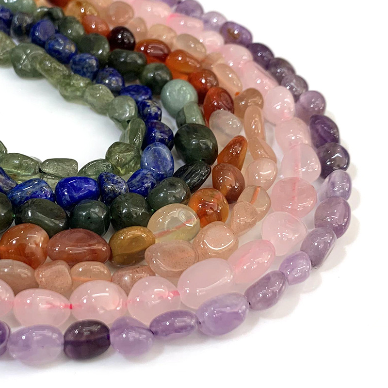 Natural Apatite Jade Loose Beads Plus Color Beads Handmade Semi-finished Jewelry display picture 1
