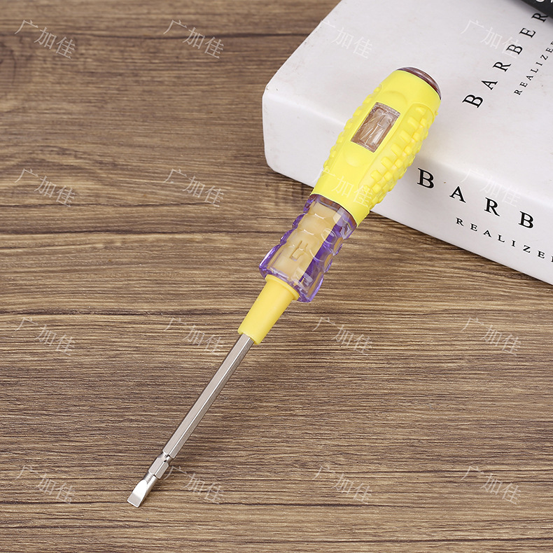 广加佳型号111电工双头测电笔一字头验电笔工厂直发十字头试电笔