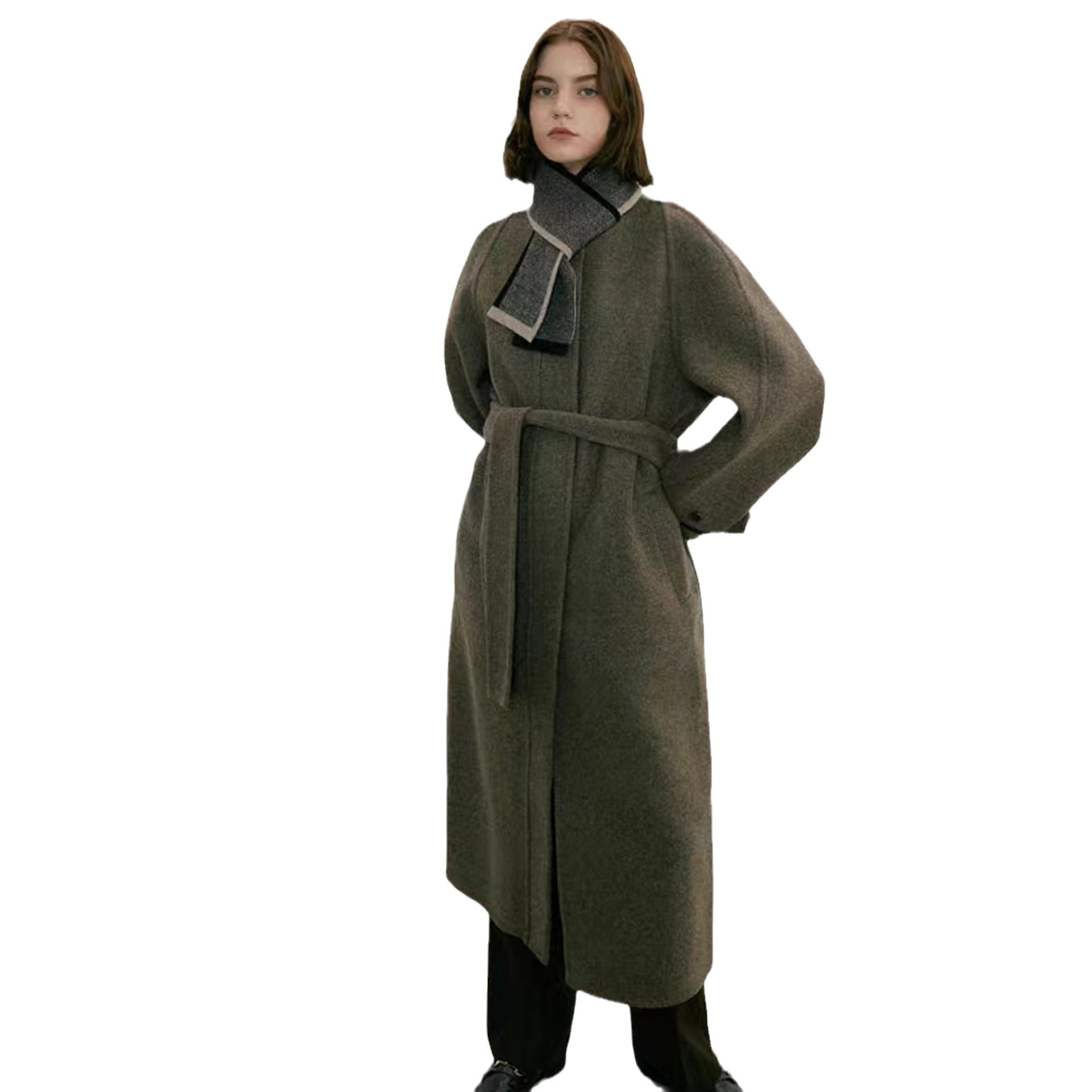 Temperament Little Artifact~Autumn and Winter New South Korean Minority INS Style Color Matching Warm Knitted Scarf Neck_voghion.com