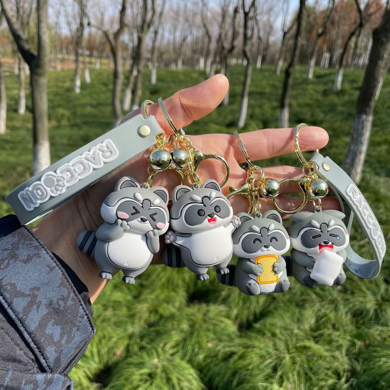 Cute and Cute Little Raccoon Epoxy Doll Keychain Car Bag Key Pendant Jewelry Store Small Gifts Wholesale Cute and Cute Little Raccoon Epoxy Doll Keychain Car Bag Key Pendant Jewelry Store Small Gifts Wholesale