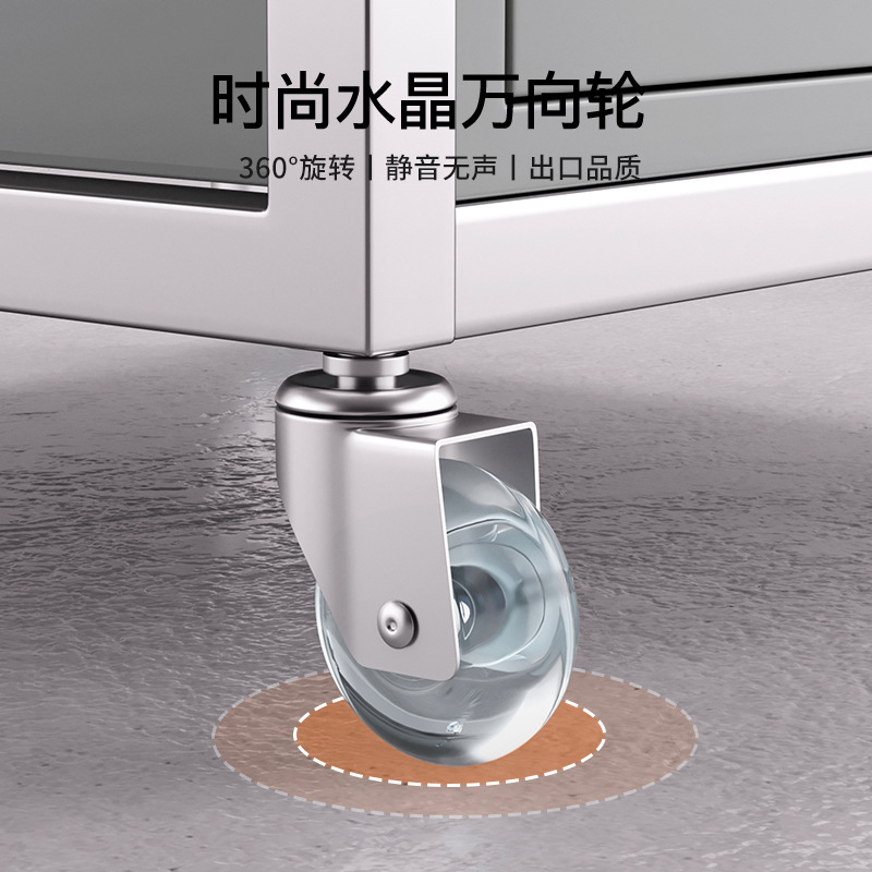 Barbería de acero inoxidable armario de herramientas barbería almacenamiento armario de corte de pelo salón de peluquería carro especial carro de herramientas de planchado