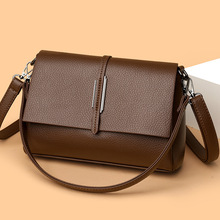 跨境外贸复古软皮包包女新款简约百搭腋下单肩包通勤大容量斜挎包