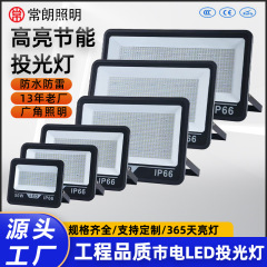 跨境专供led投光灯100W大功率泛光灯200W车间照明灯庭院户外射灯