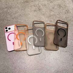 适用iPhone17promax手机壳苹果17AIR肤感磨砂硬壳磁吸高级感男女