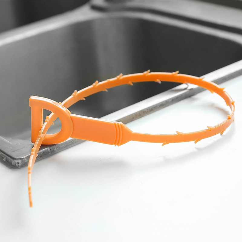 Desatascador de desagües para baño, gancho para limpiar tuberías de fregadero de cocina, desatascador de desagües para inodoro