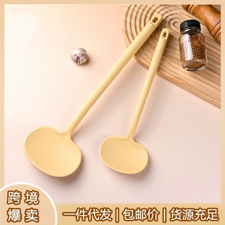 硅胶蘑菇铲加长一体式锅铲耐高温炒勺家用炒菜铲子不粘锅烹饪铲勺