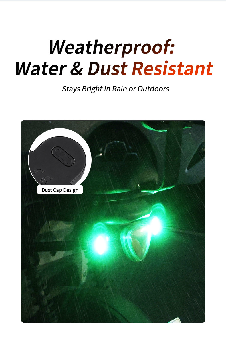 Wireless Remote Control Aircraft Light for Foreign Trade, Multi-Mode Colorful LED Strobe Light, Rechargeable RGB Warning Light for Cars and Motorcycles