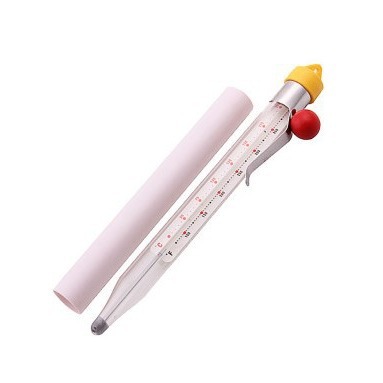 玻璃温度计笔夹式温度测试仪带夹子10号航空液压油糖果温度计