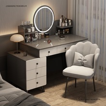 2025新款时尚简约卧室收纳化妆桌现代轻奢客厅梳妆台高级小型一体
