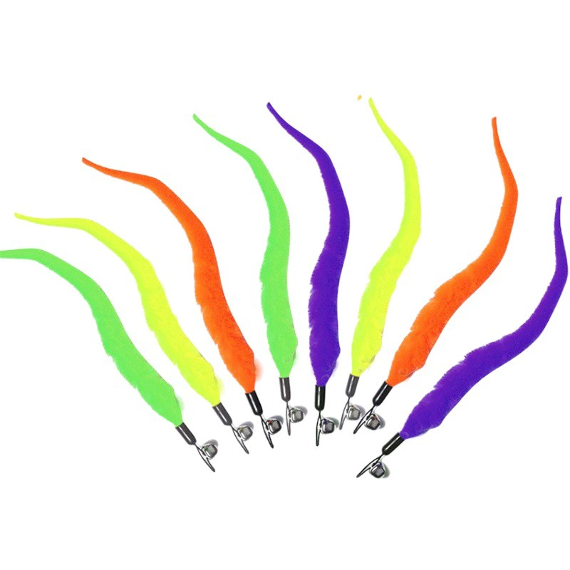 Дразнящая кошачья палка сменная голова Caterpillar игрушка для кошки стальная проволока дразня кошачья палка Сменные аксессуары для головы