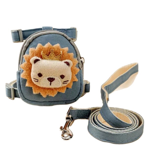 Denim backpack to go out