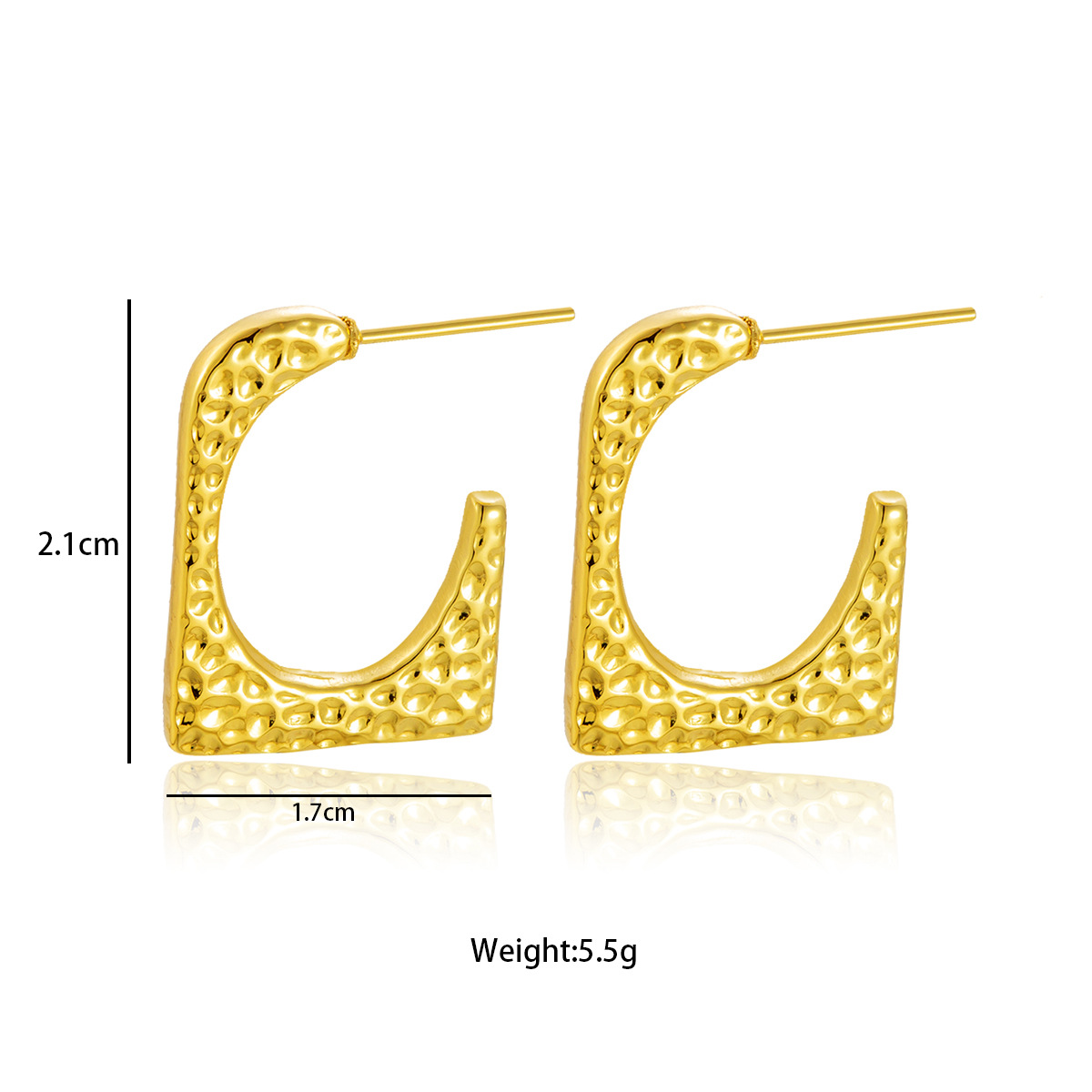 Pendientes hidráulicas de mujer retro de acero inoxidable transfronterizo de alta calidad de fábrica de pendientes de joyería de acero de titanio europeo y americano venta al por mayor