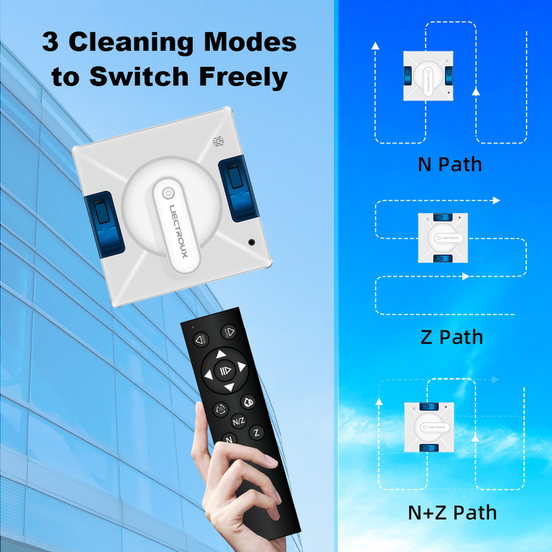 Liectroux German Laix Yw509 Window Cleaning Robot Four-Spray Water Fully Automatic Electric Window Cleaning Artifact