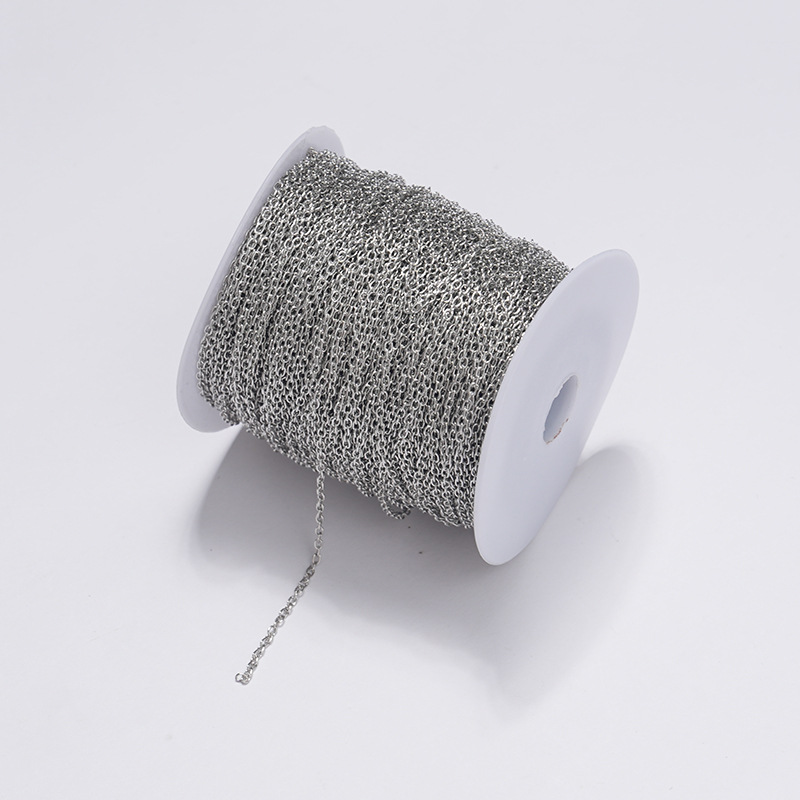 cadena DIY cadena de joyería cadena cruzada redonda cadena O cadena cadena O cadena cadena de joyería