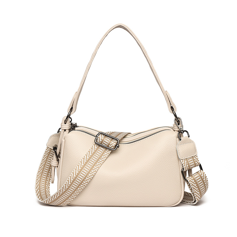 Manufacturer Genuine Leather Women's Bag 2025 New Arrival Commuter Versatile Underarm Shoulder Bag Top Grain Cowhide Simple Handbag Crossbody Bag - Thumbnail 6