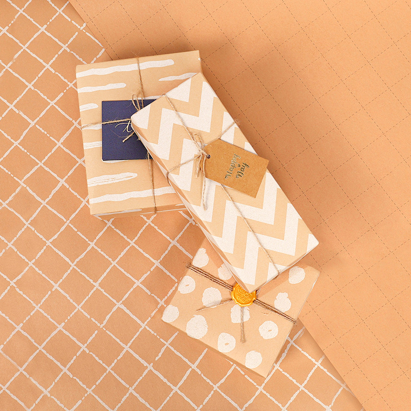 Amazon nuevo papel de regalo Día de San Valentín caja de regalo de cumpleaños papel de embalaje DIY bolsa de papel de la flor cubierta de libro de papel al por mayor