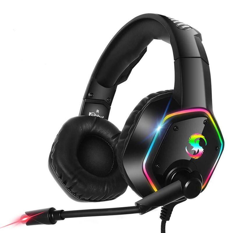 RGB lighting effect 7.1 channel luminous PS4 e-sports headphones 3D stereo sound effect KUBITE GAMINGHEADSET RGB lighting effect 7.1 channel luminous PS4 e-sports headphones 3D stereo sound effect KUBITE GAMINGHEADSET