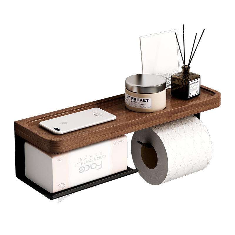 Caja de pañuelos para baño Caja de dibujo sin punzonado Estante de papel higiénico para baño Estante de pañuelos para rollo de baño