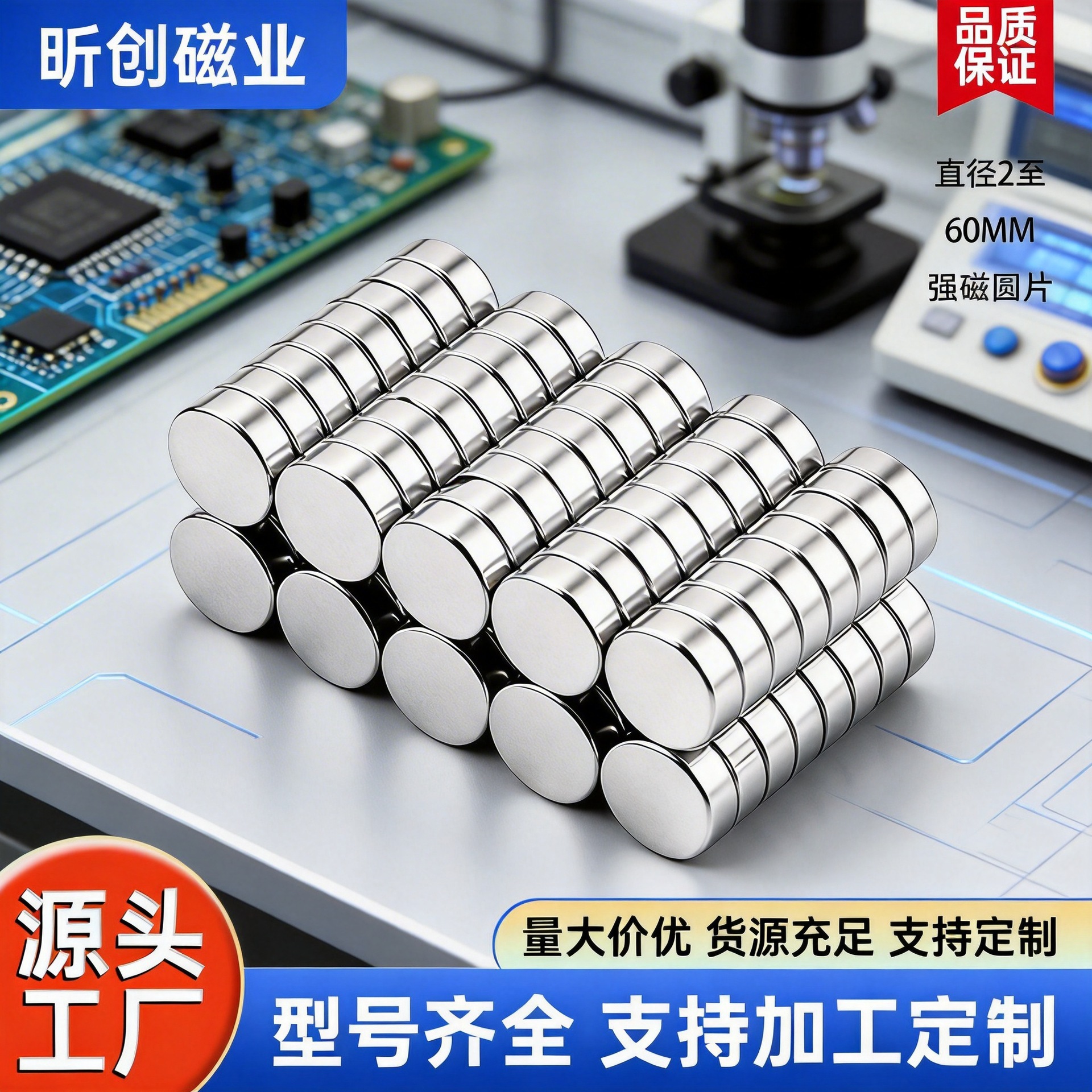 Magnetic acrylic square powerful strong magnet