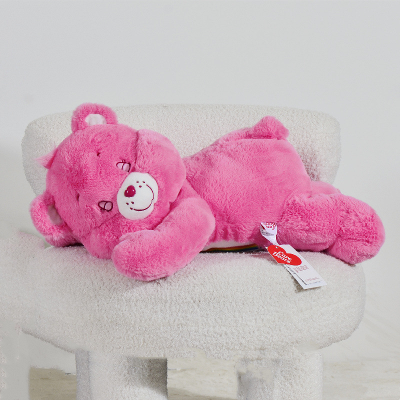 Muñeca de oso genuina, almohada para dormir, modelo de fiesta, oso de fresa, muñeca de prensa rosa, muñeca de felpa, regalo de cumpleaños