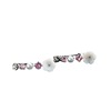 Crystal, earrings from pearl, accessory for crawling, suitable for import, Korean style, flowered