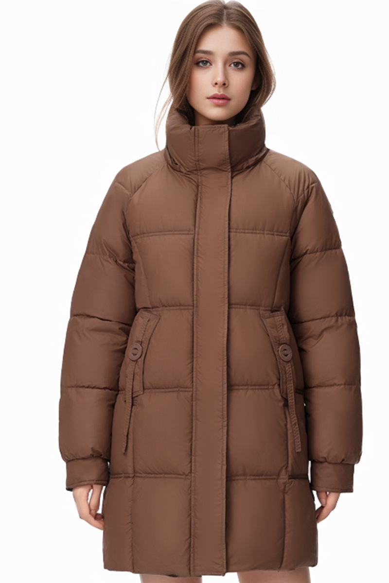 Abbigliamento da donna Giacca calda giacca di cotone per donna di media lunghezza 2024 nuova giacca invernale con cappuccio di alta qualità e ampia_voghion.com