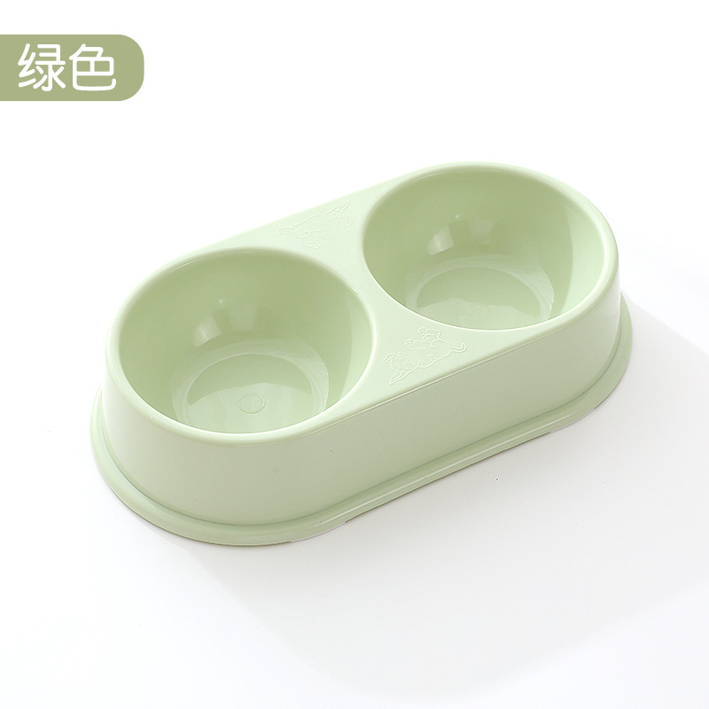 Macaron doble tazón de plástico grande al por mayor para perros tazón de agua tazón para mascotas tazón para perros utensilios para gatos artículos para mascotas