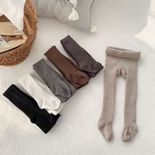 维木女童连裤袜秋冬季儿童连脚打底裤加绒加厚外穿洋气宝宝打底袜