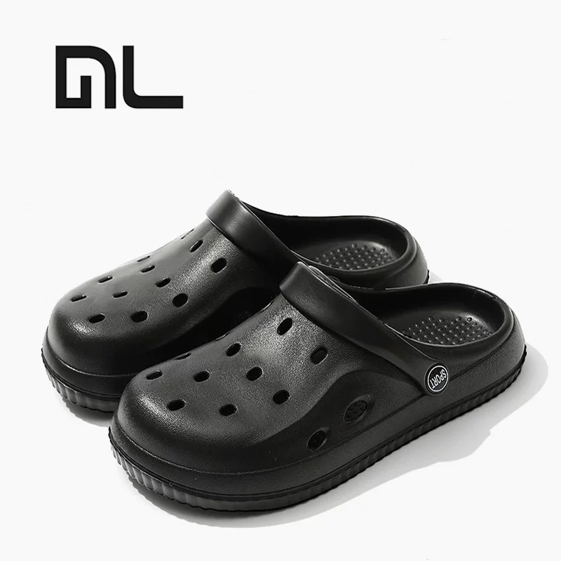 2025 Новые обувь на толстой подошве Croc женские летние верхняя одежда противоскользящие против запаха пляжные сандалии тапочки для женщин