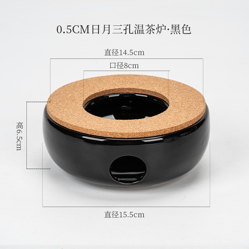 Directo de fábrica de té de la vela calentador de cerámica de la preservación del calor del hogar calefacción calentador de té restaurante Hotel calentador de té