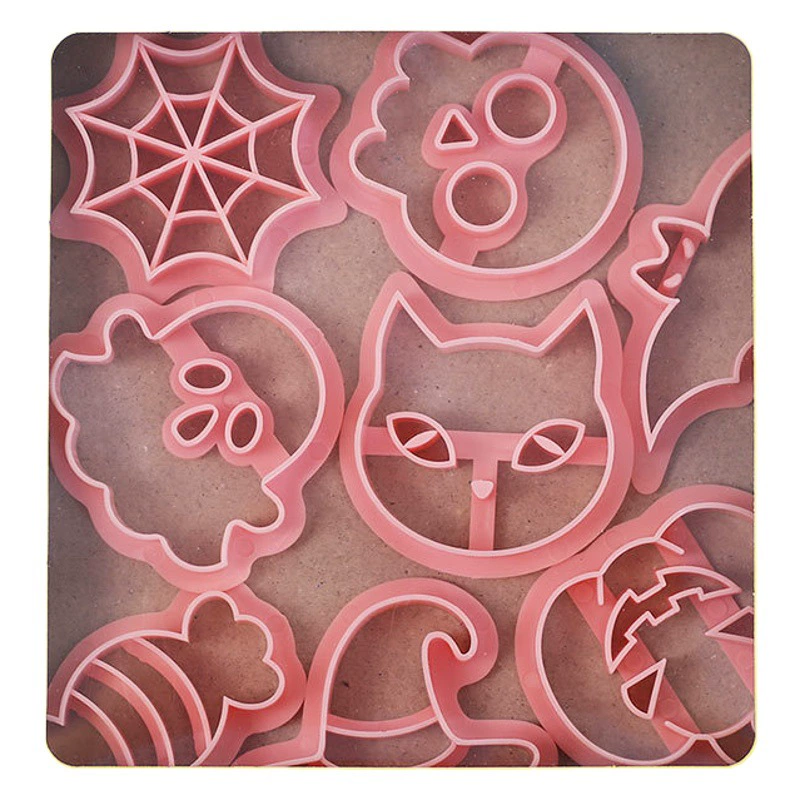Форма для печенья на Хэллоуин F 8 частей мультфильм маленький размер Тыква приготовленный на пару хлеб макароны форма для резки помадка форма для выпечки