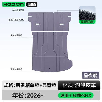 26-Model Car Interior Starry Sky | Trunk Mat - starry-night-purple-single-cushion-back-cushion-212t01mg4x26-models