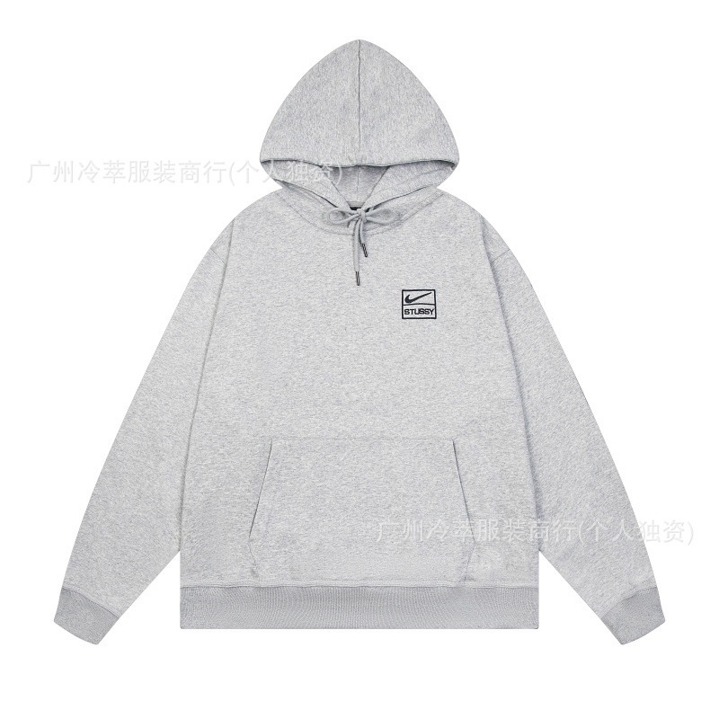 24现货跨境欧美外贸S字母联名系列刺绣宽松简约加绒套装代发|undefined